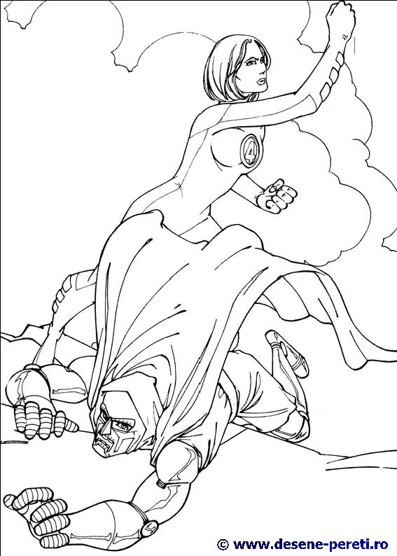 fantastic 4 desene colorat